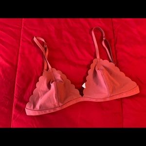 3/$20! PINK Victorias Secret Red Scallop Unlined